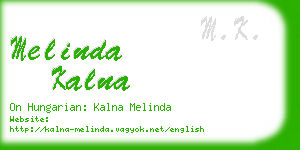 melinda kalna business card